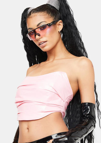 Bubblegum Fierce Delights Vinyl Bustier
