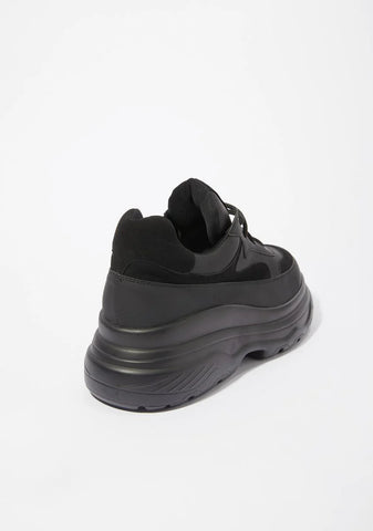 Black Gyoubu Wire Chunky Sneakers