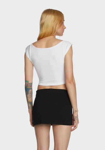 Versatile At Best Crop Top - White