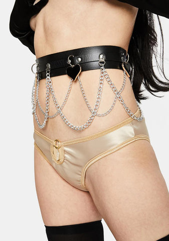 Bonded To My Love Chain Waist Belt