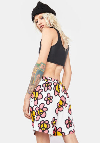 Peace & Petals Vacation Shorts