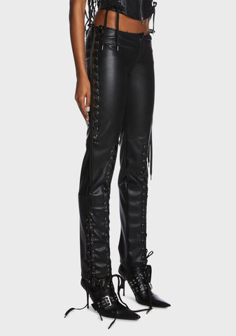 Symone Lace-Up Pants