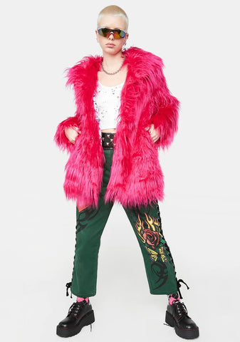 Runaway Rebel Faux Fur Coat