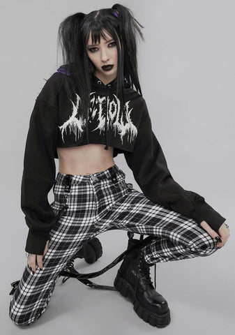 Darkness Calling Crop Hoodie