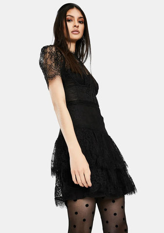 Leilani Lace Bustier Mini Dress