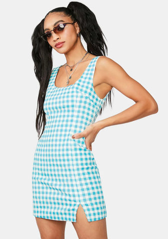 Park Sunshine Gingham Mini Dress