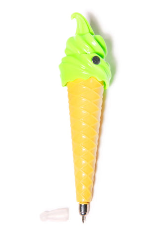 Soft Serve Ice Cream Pen - Yellow