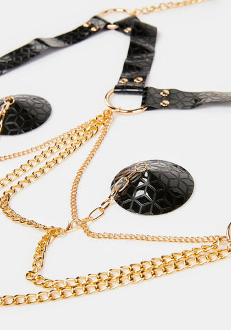 Domina Reusable Harness Chain Pasties