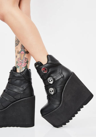 She's Out There Wedge Boots