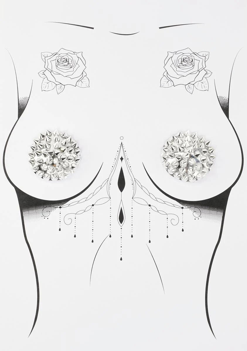 Silver Spiked Pasties