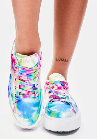 Sandblast Low Mottled Tie Dye Sneakers