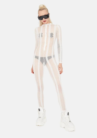 Purely Your Bad Habit Fishnet Catsuit