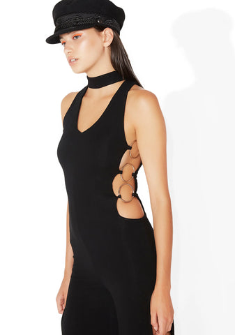Ladies Night Cut-Out Jumpsuit