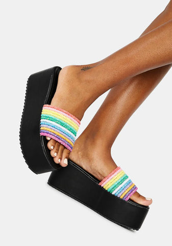 Night Sour Straws Rainbow Platform Slides