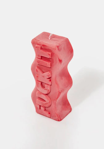Pink F*ck It Candle