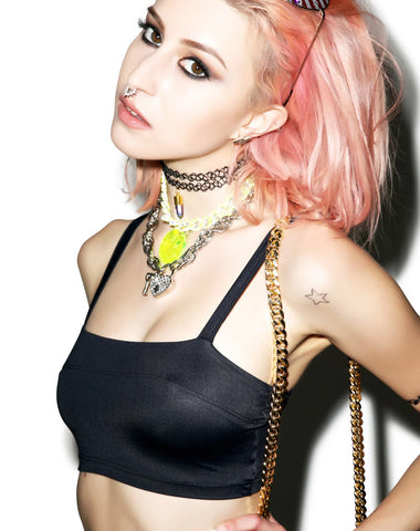 Scuba Gear Crop Top - Black