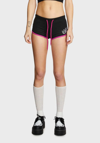 Pink Weed Short Shorts