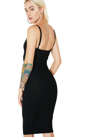 On My Grind Bodycon Midi Dress