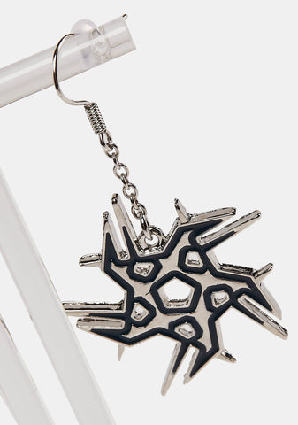 This Is For Real Ninja Star Earrings