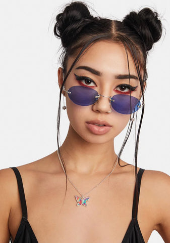 Over The Rainbow Butterfly Necklace