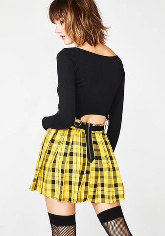 Sunny Dress Code Plaid Skirt