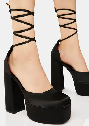 Midnight Plus One Platform Heels