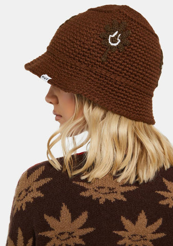 Nature Buddy Knit Bucket Hat