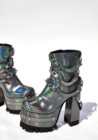 Ex Machina Holographic Boots