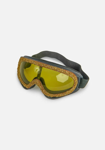 Lemon Freaky Encounters Rhinestone Goggles
