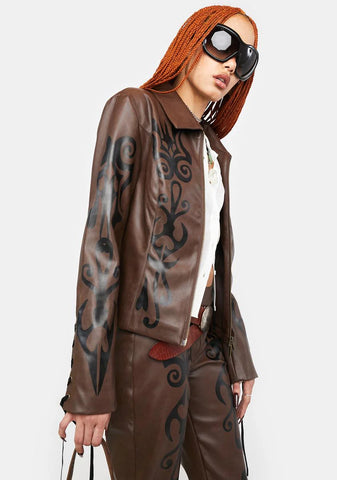 Into The Woods Vegan Leather Jacket