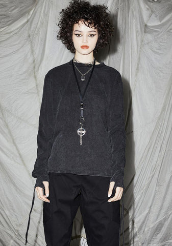 Reverb Unisex Ruched Sleeve T-Shirt