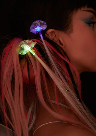 Heart On Light Up Hair Clips