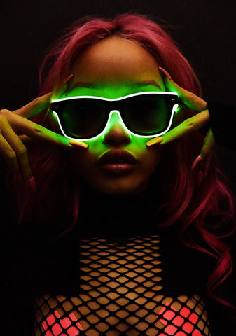 Lime Always Lit Light-Up Sunglasses