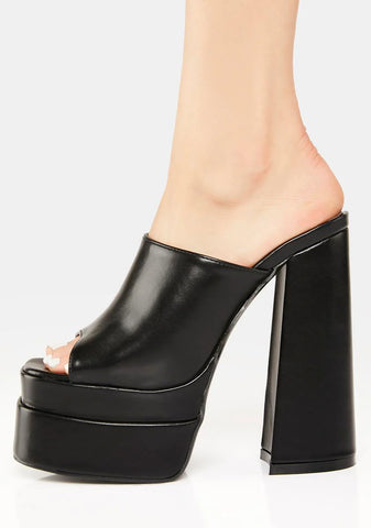 Shadow Float Away Platform Heels