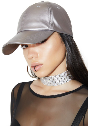 Take A Pic Metallic Baseball Hat