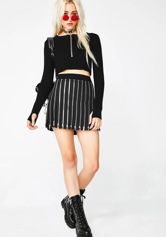 Baddie Showcase Zip Skirt