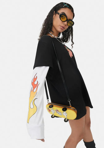 Cherry Hot Long Sleeve Graphic Tee