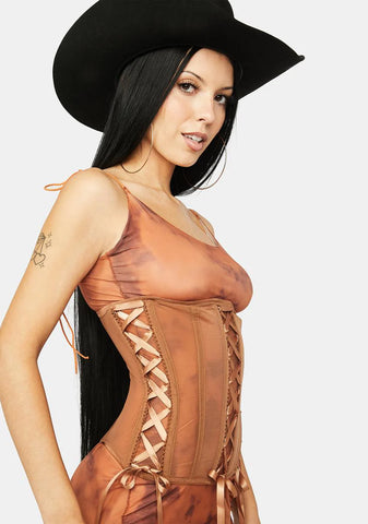 Sand Think Of Me Corset Top