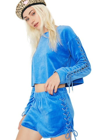 Lick Shots Lace Up Shorts