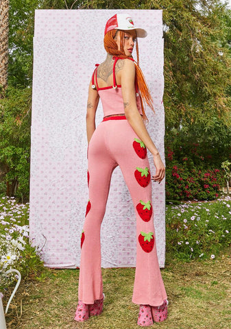 Berry Sweet Crochet Pants