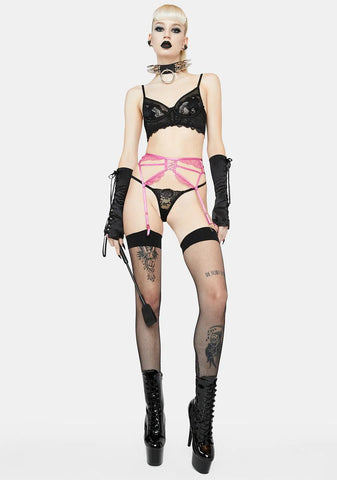 Azma Caged Lace Suspenders