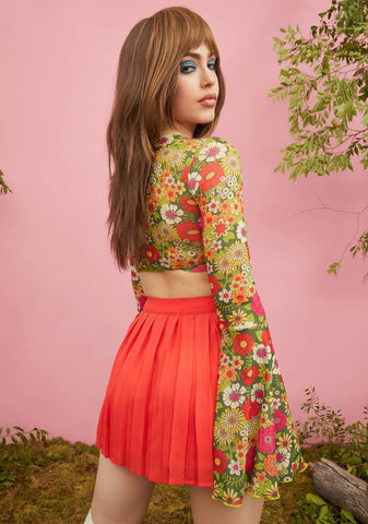 Romanticize Ur Life Pleated Skirt