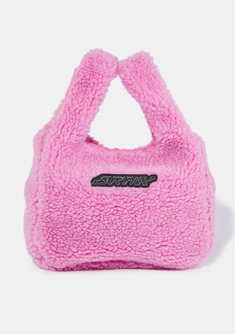 Space Lady Girl Sherpa Handbag