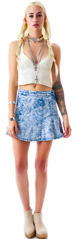 Mellow Out Crochet Crop Top - Black