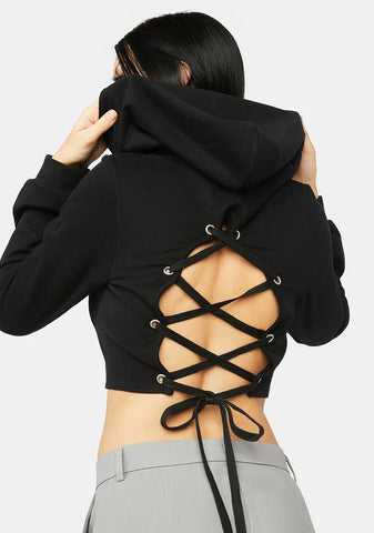 Wicked Love Never Ends Crop Hoodie