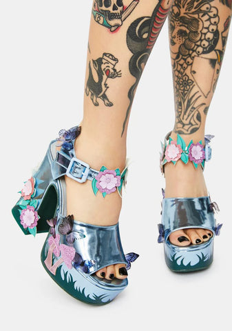 Enchanted Forest Platform Heels