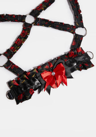 Red Plaid Triangle Body Harness