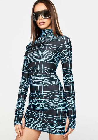 Into The Matrix Bodycon Dress