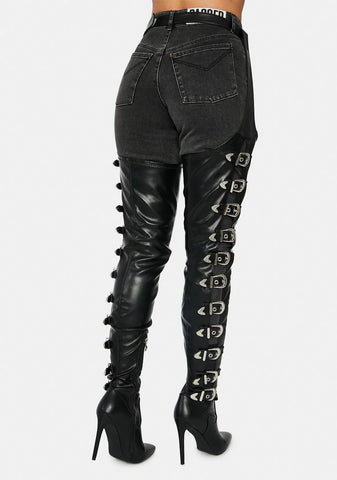 Asap Thigh High Chap Boots