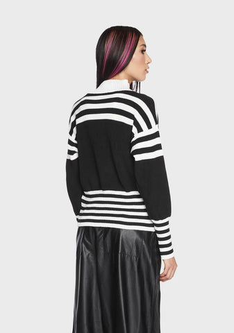 Not So Sporty Zip-Up Sweater